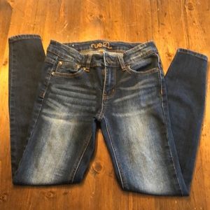 Rue 21 Mid Rise Jegging Dark Wash